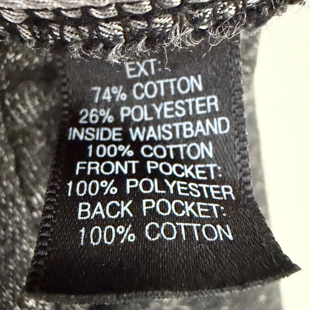 Betabrand Dress Pant Sweatpants Charcoal Heather Gray Straight Leg 34X32‎